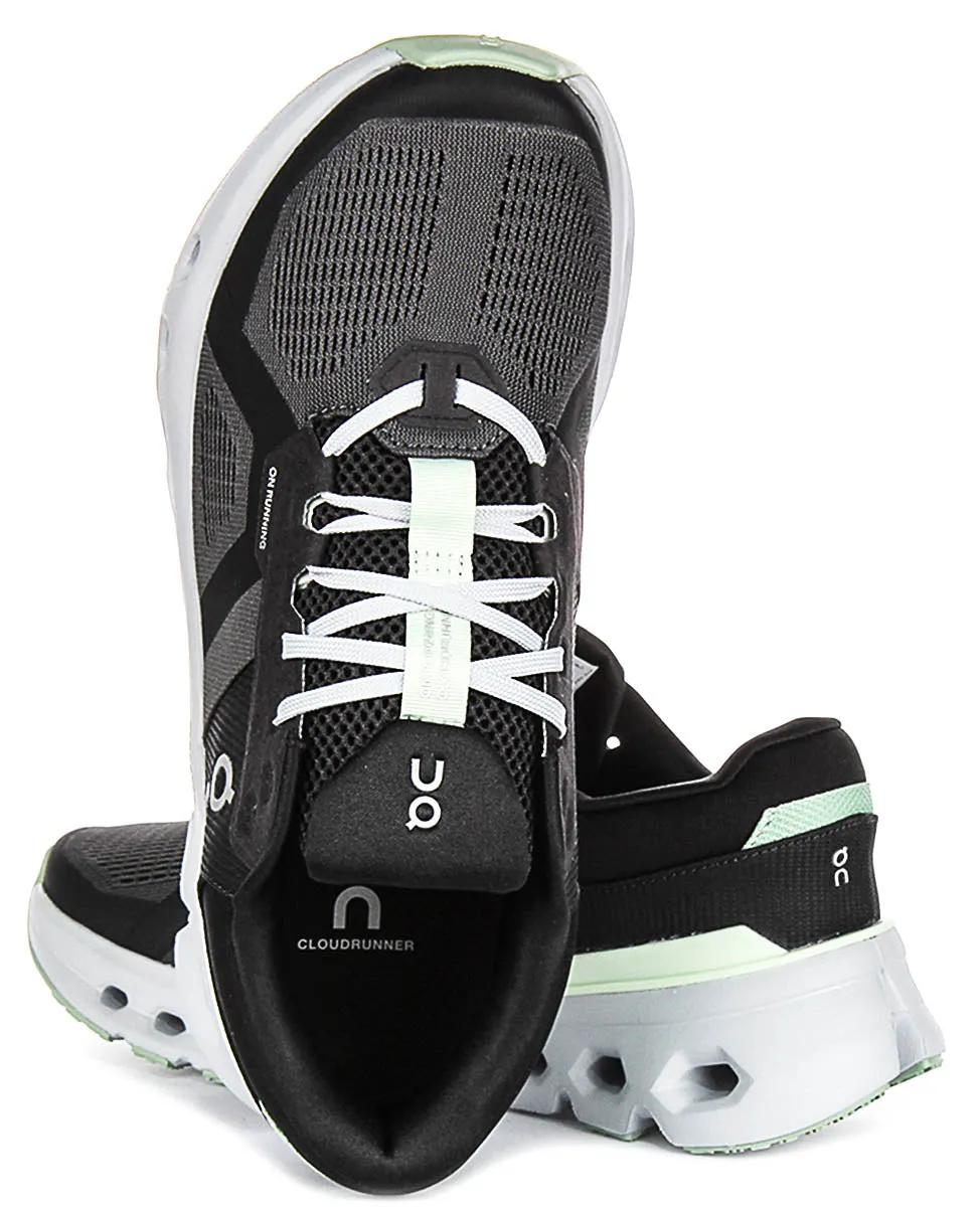 On Running Cloudrunner 2 In Black Grey For Women
