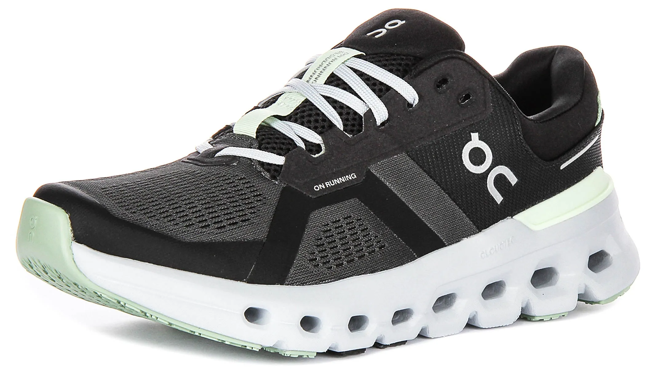 On Running Cloudrunner 2 In Black Grey For Women