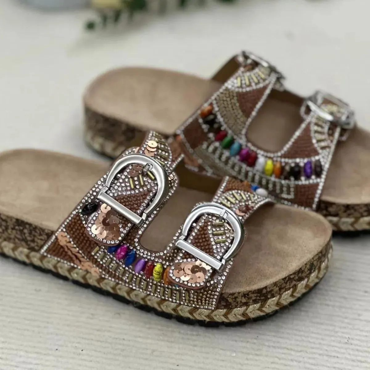 Open Toe Flats Sandals