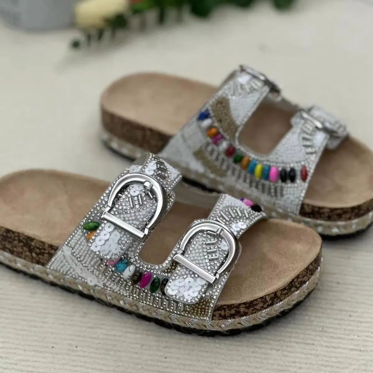 Open Toe Flats Sandals