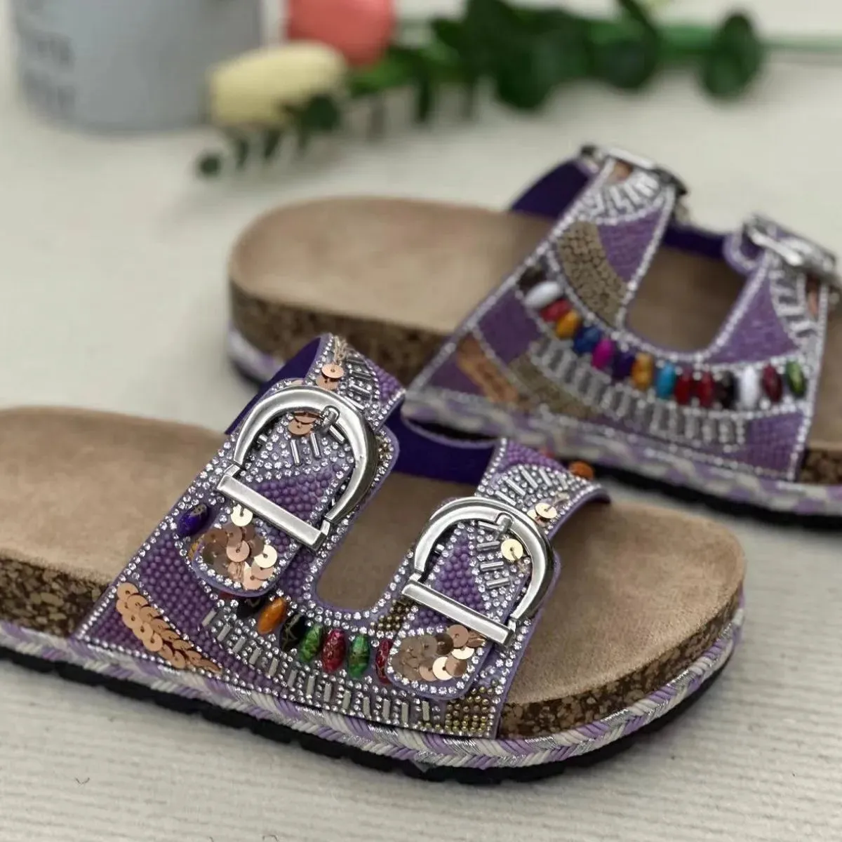 Open Toe Flats Sandals