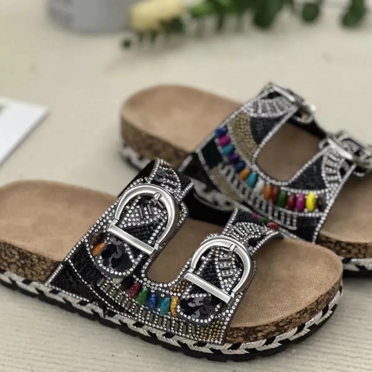 Open Toe Flats Sandals