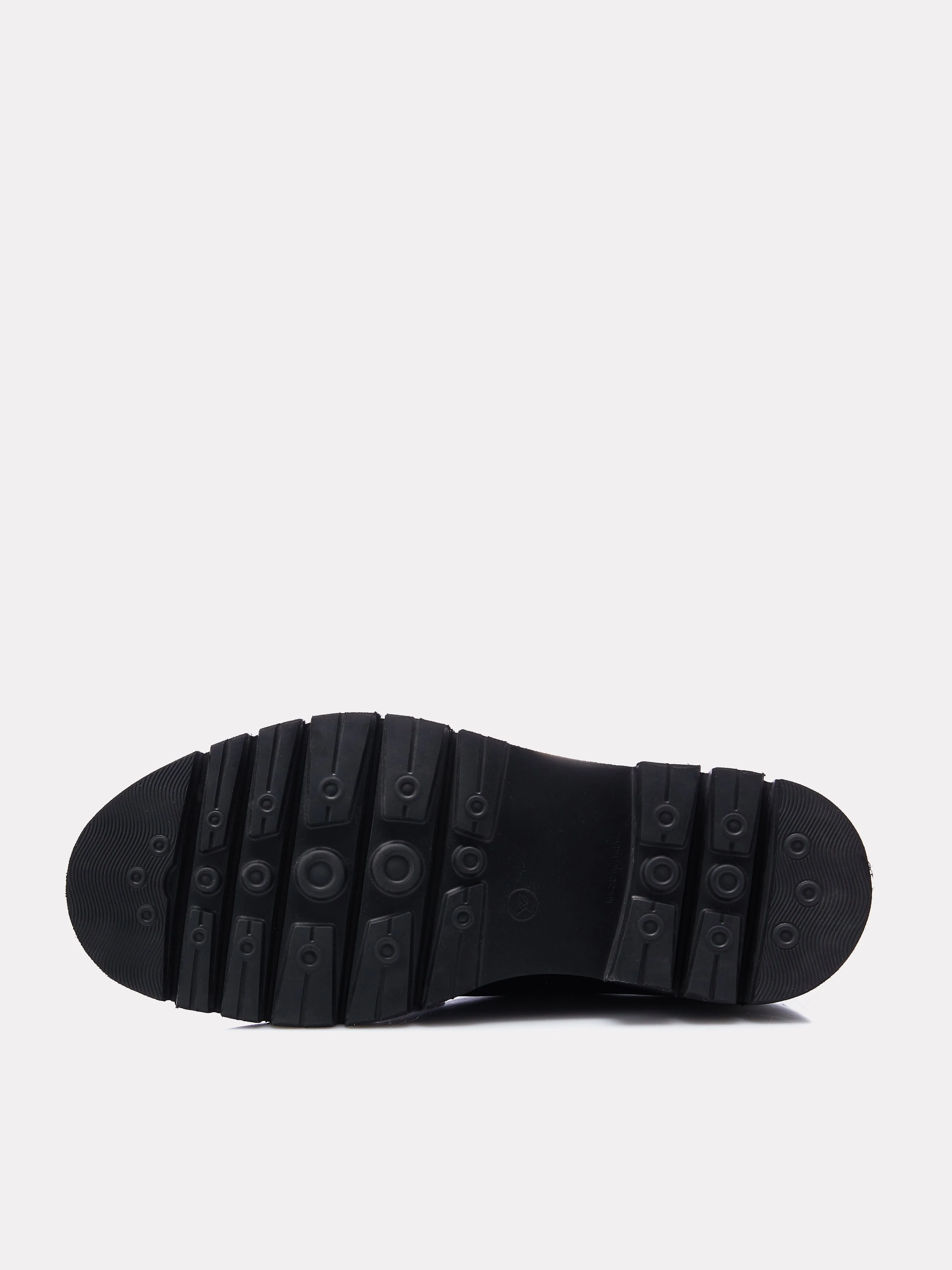 Pantofi derby negri cu talpa chunky