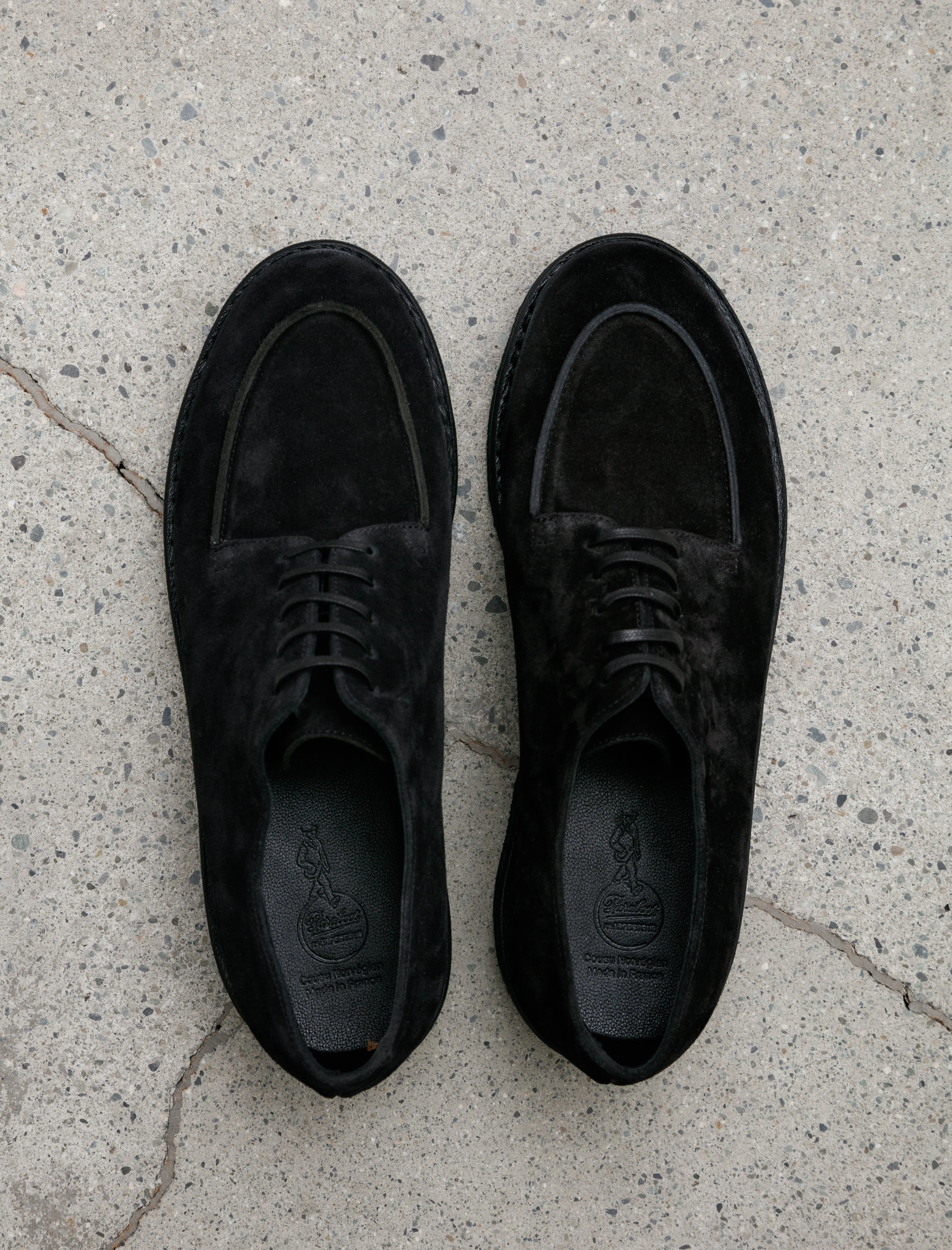 Paraboot Mirage Suede Leather Black