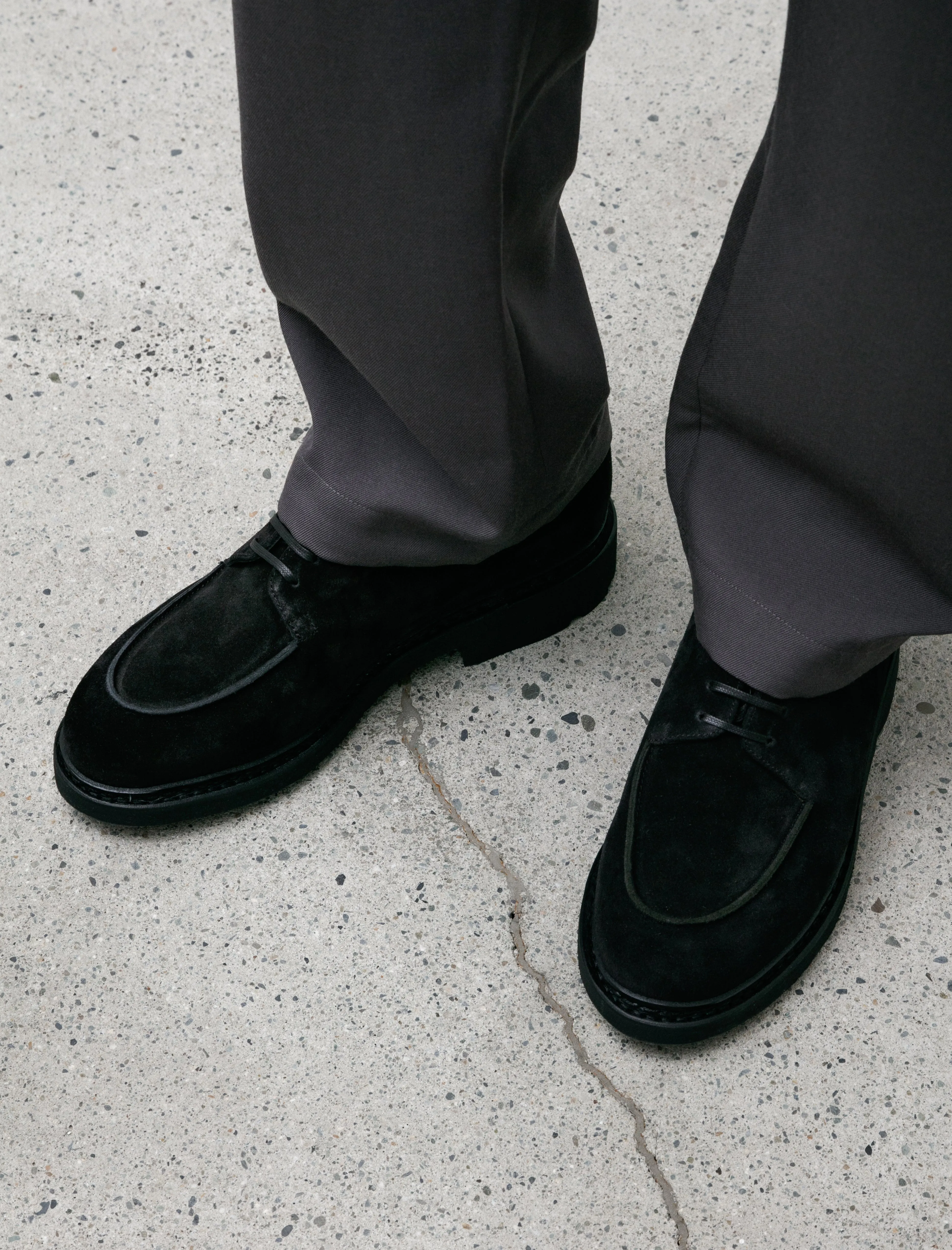 Paraboot Mirage Suede Leather Black