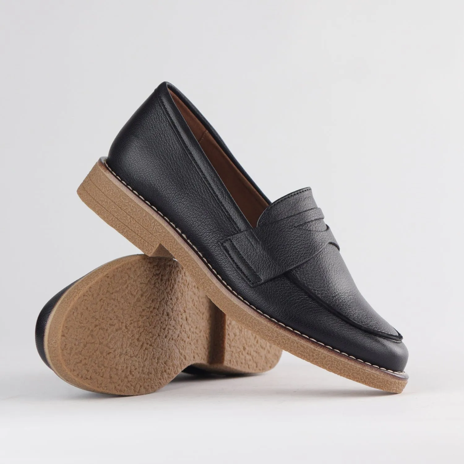 Penny Loafer in Black - 12778