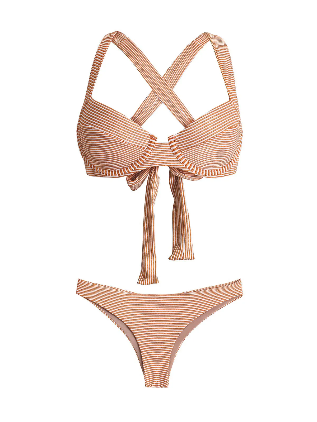 Perla Halter-Basic Ruched Bikini ::RET