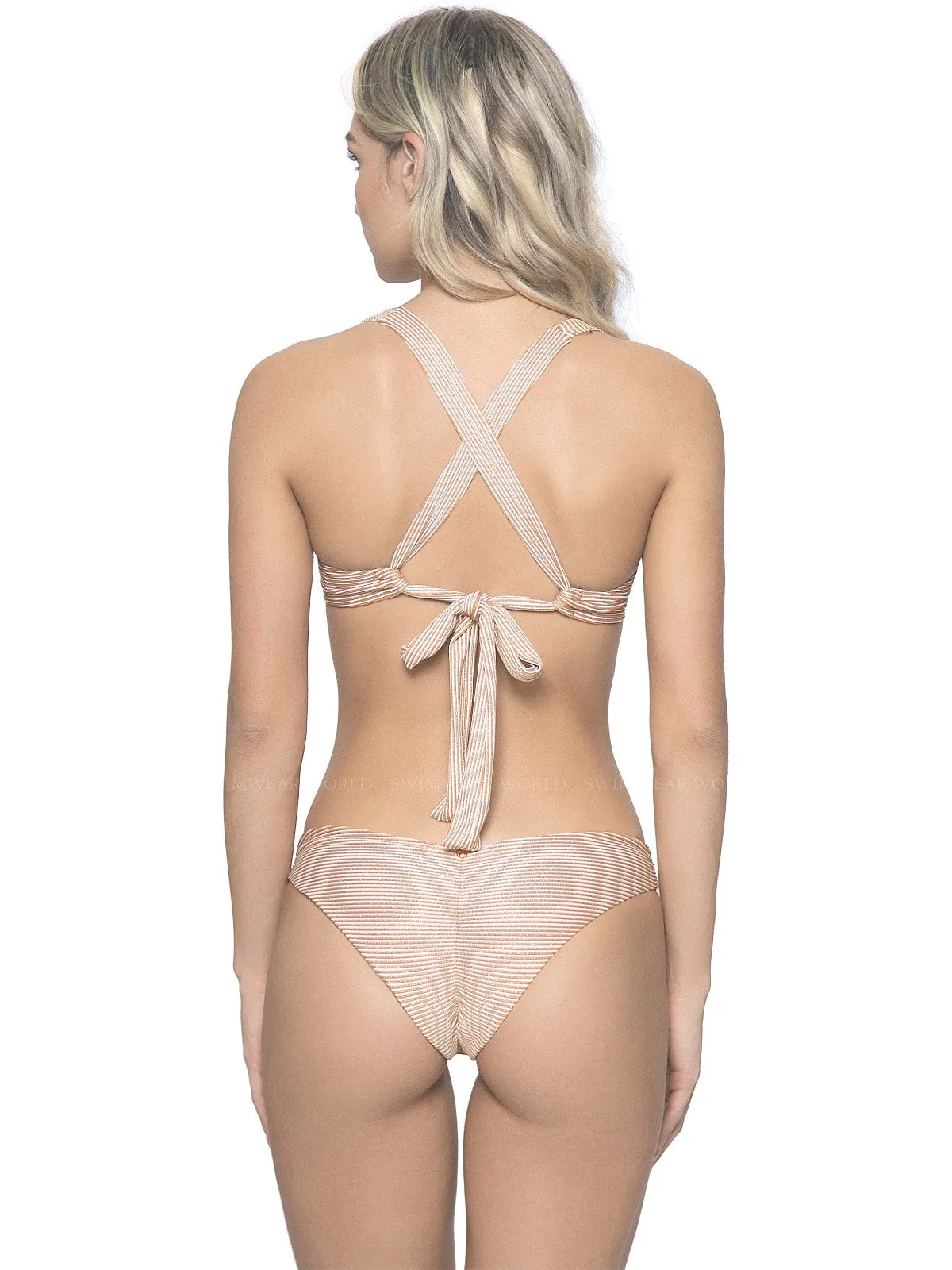Perla Halter-Basic Ruched Bikini ::RET