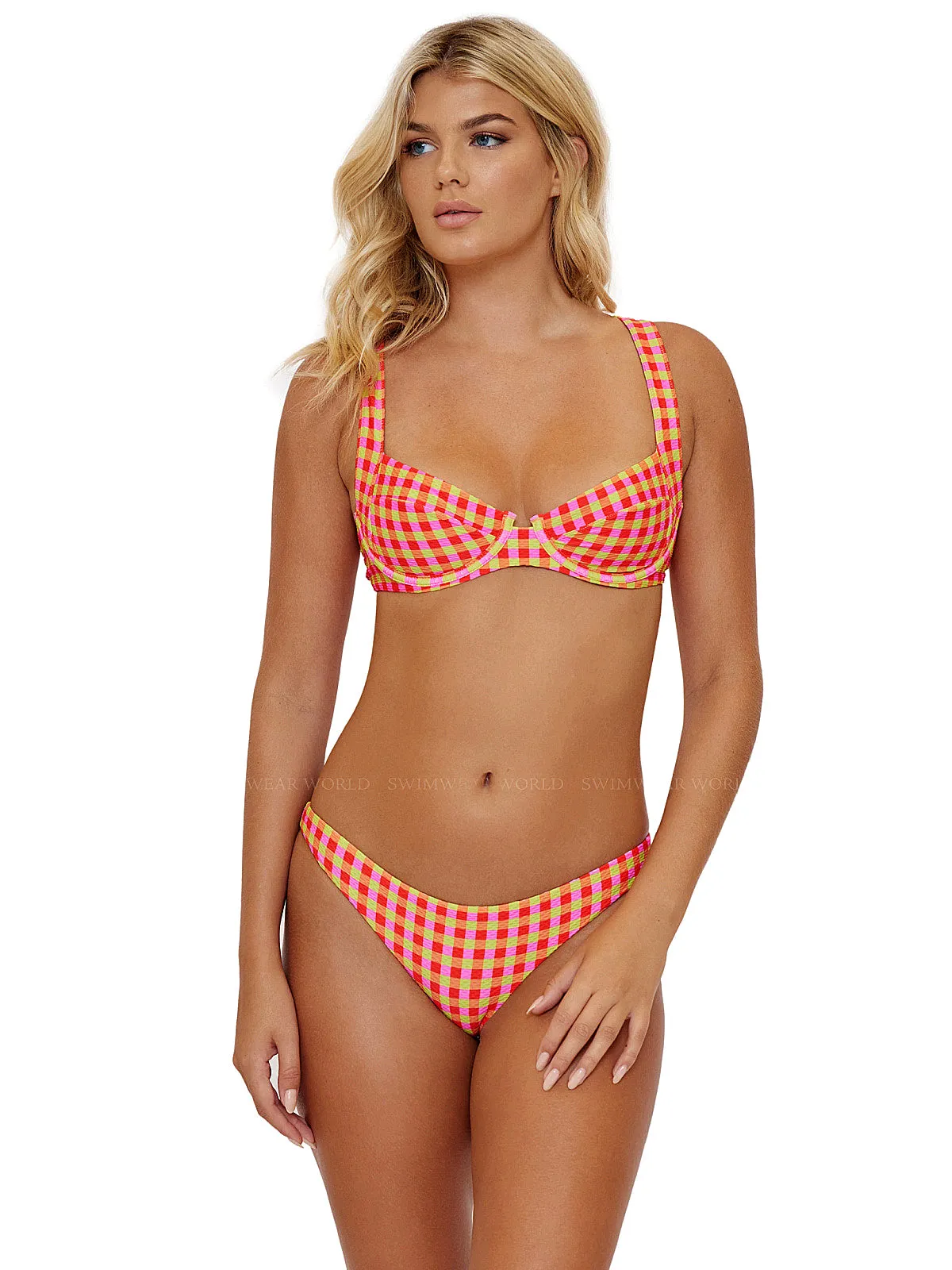 Perla Halter-Basic Ruched Bikini
