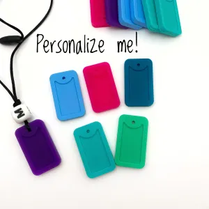 Personalized Dog Tag Sensory Necklace for Kids 3  | Safe Chewable Jewelry