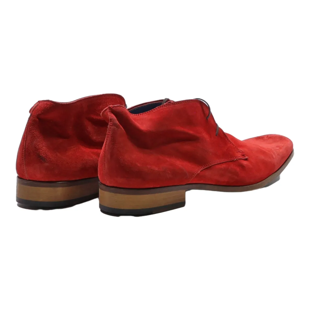 PETINI Oxford Shoes Red Leather Mens UK 11