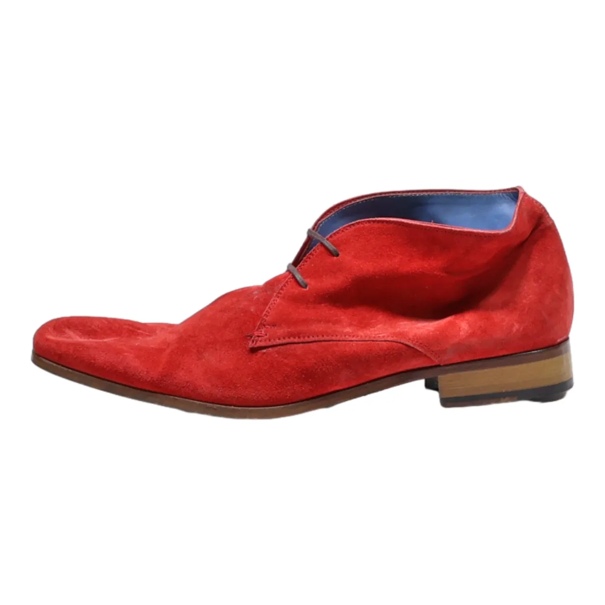PETINI Oxford Shoes Red Leather Mens UK 11