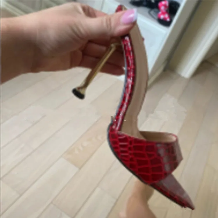 Pointed Snake Sandals