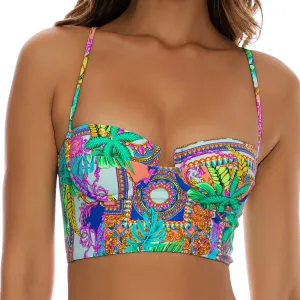 POSITANO - Square Neck Corset Top