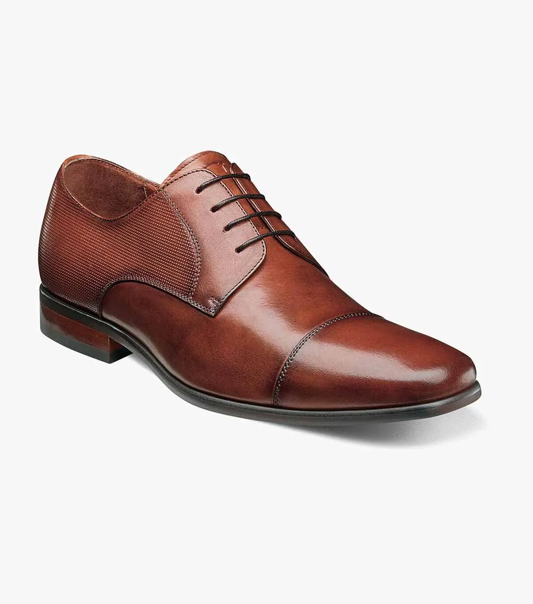 Postino Cap Toe Oxford-Cognac | Florsheim