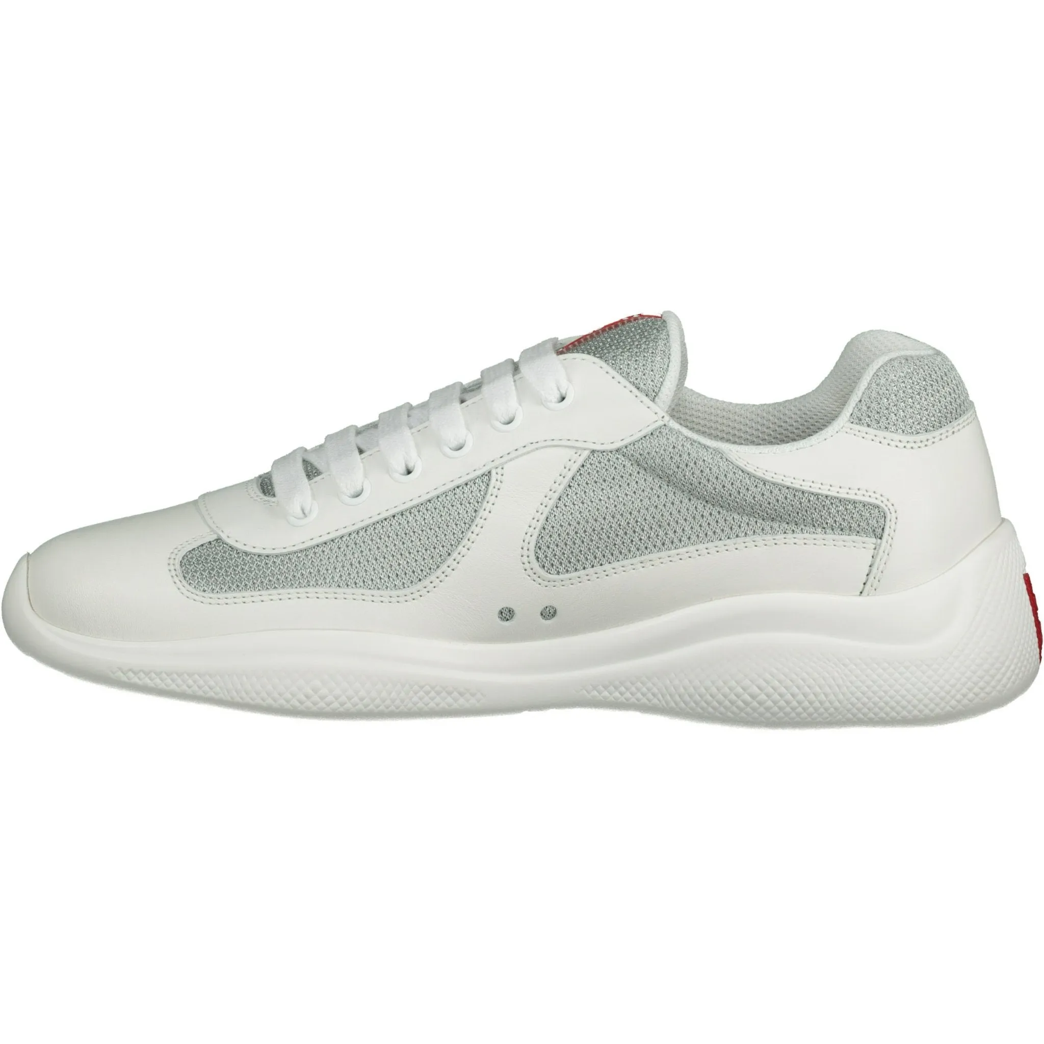 PRADA AMERICAS CUPS MESH TRAINERS WHITE
