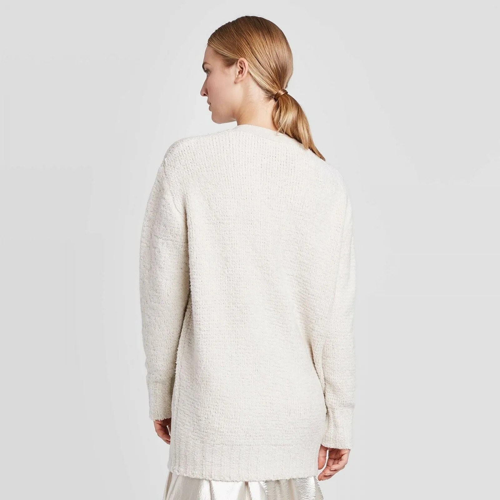 Prologue Women's Long Sleeve Boyfriend Cardigan Sweater