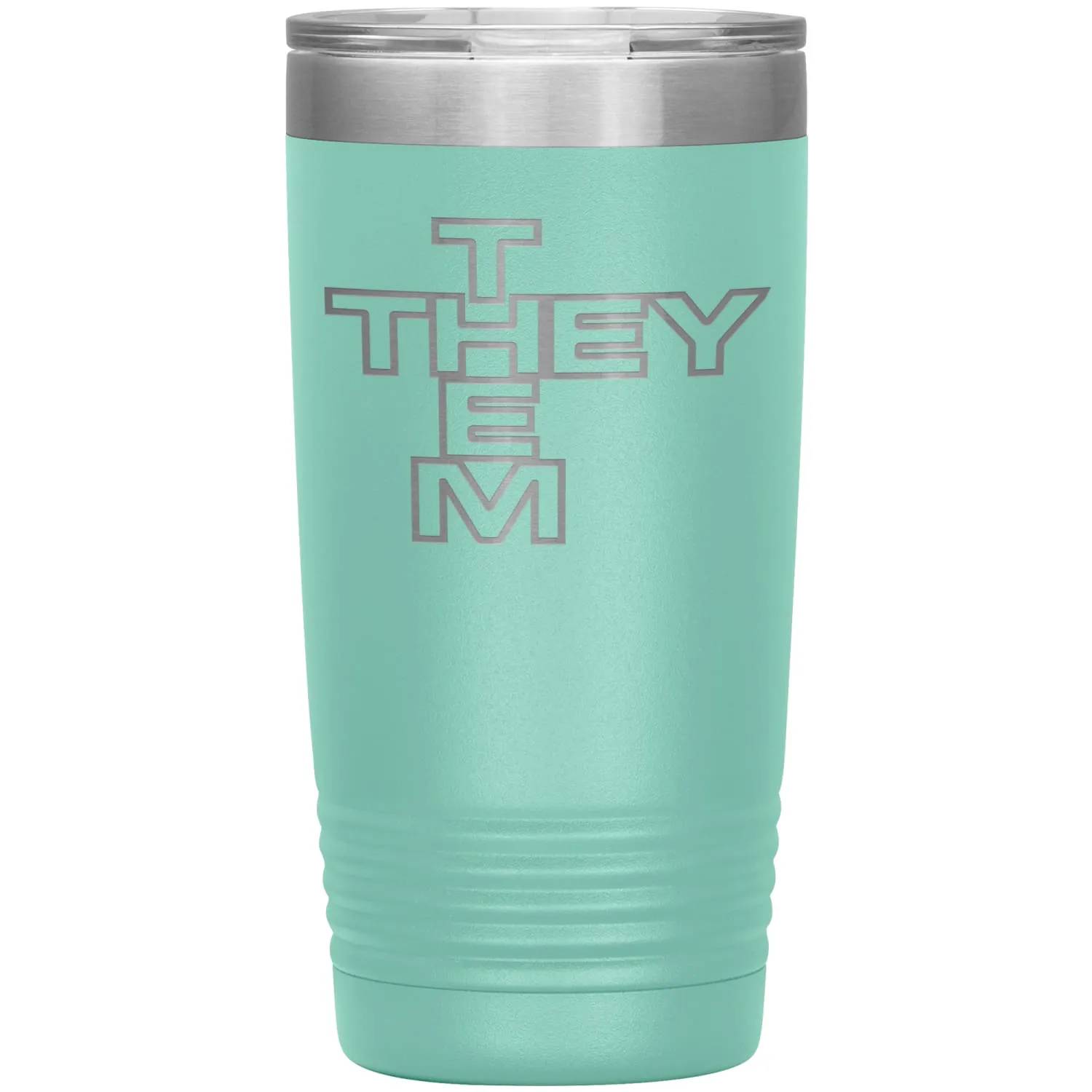Pronoun Crossword They Them 20oz Vacuum Tumbler