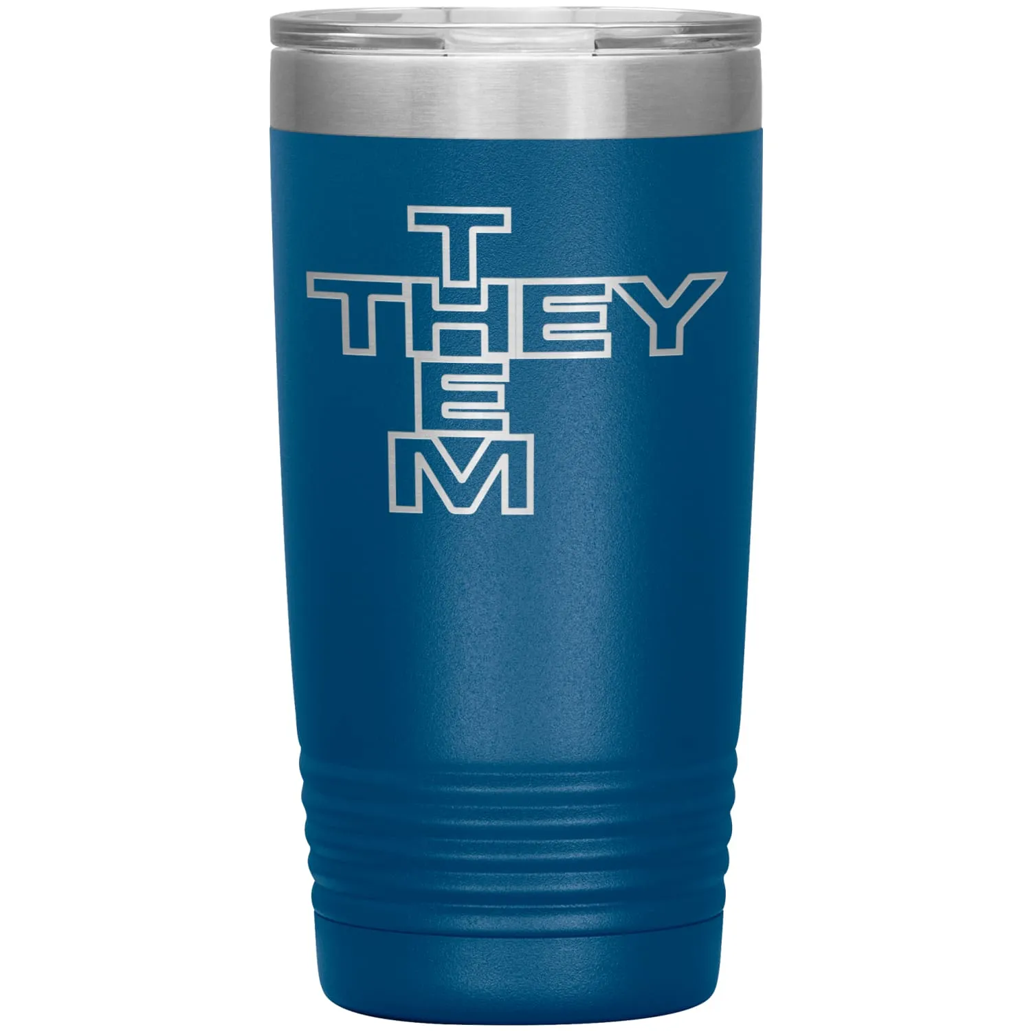 Pronoun Crossword They Them 20oz Vacuum Tumbler