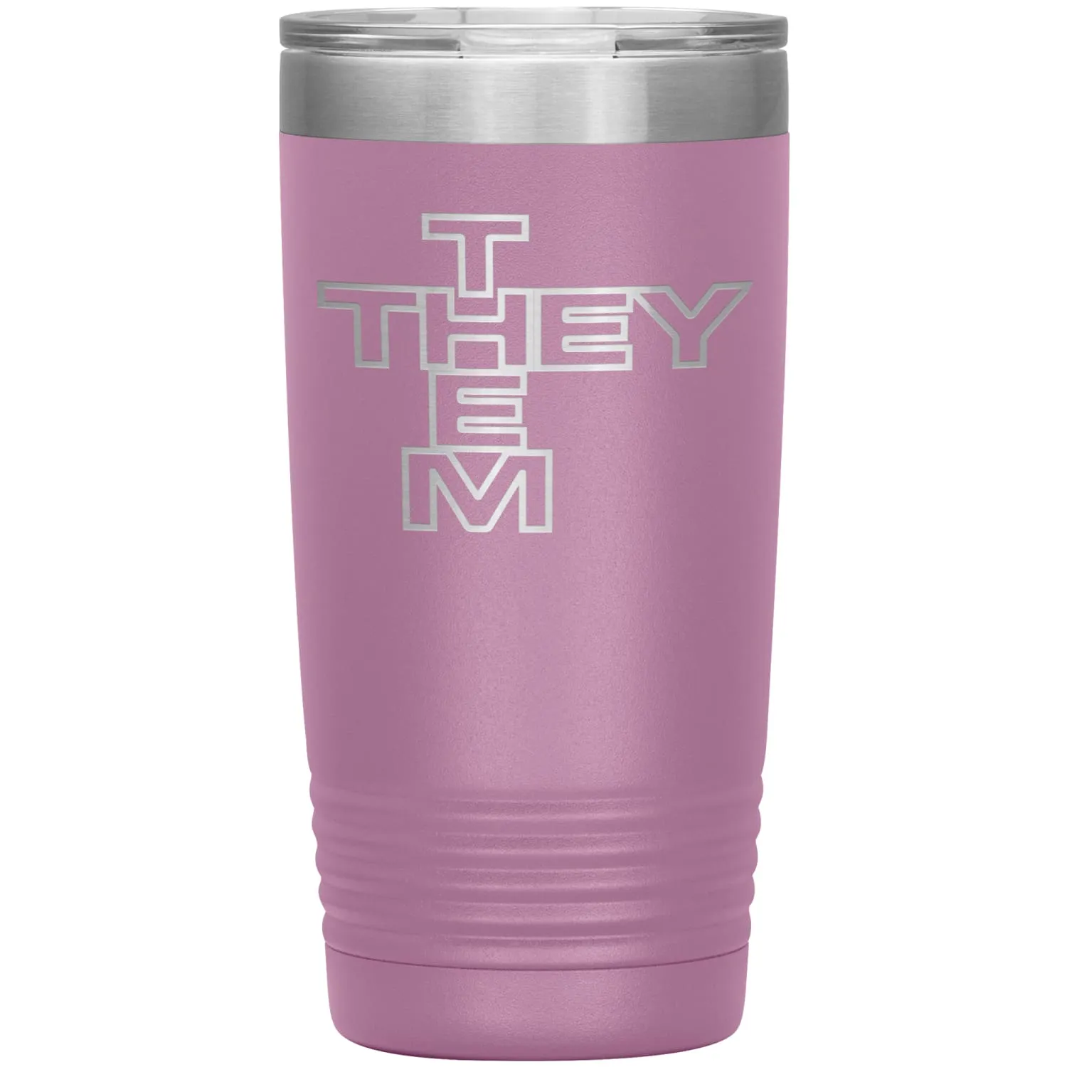 Pronoun Crossword They Them 20oz Vacuum Tumbler
