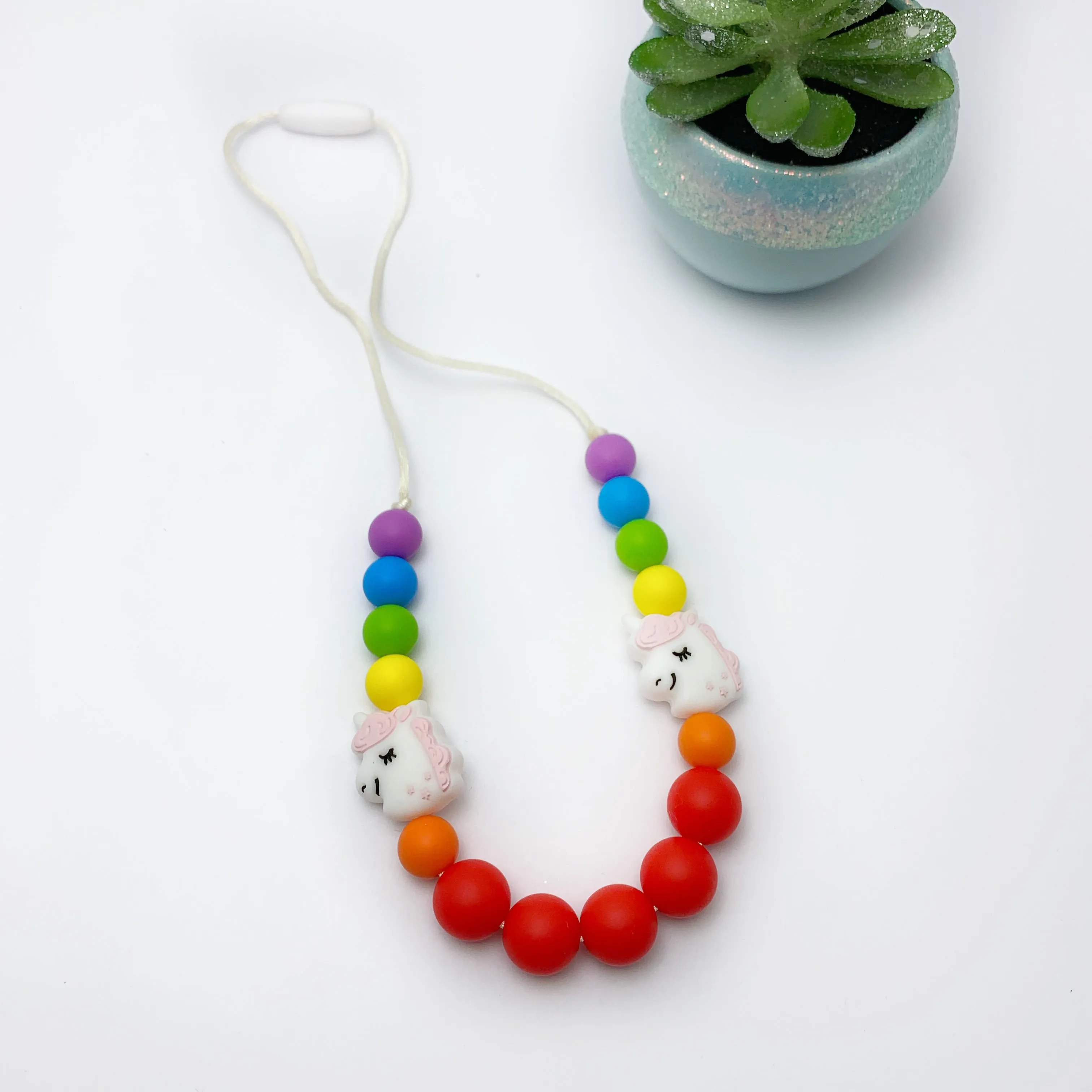 Rainbow  Sensory Unicorn Necklace