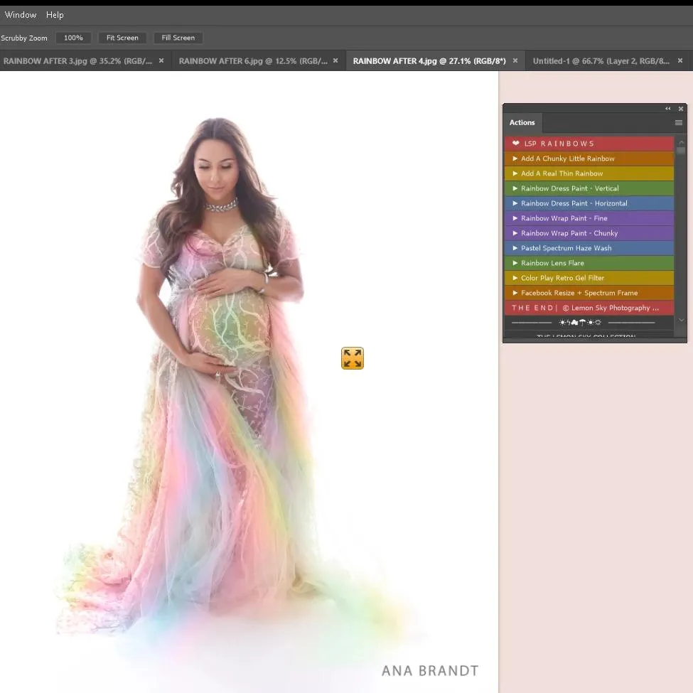 Rainbow Spectrum Photoshop Actions