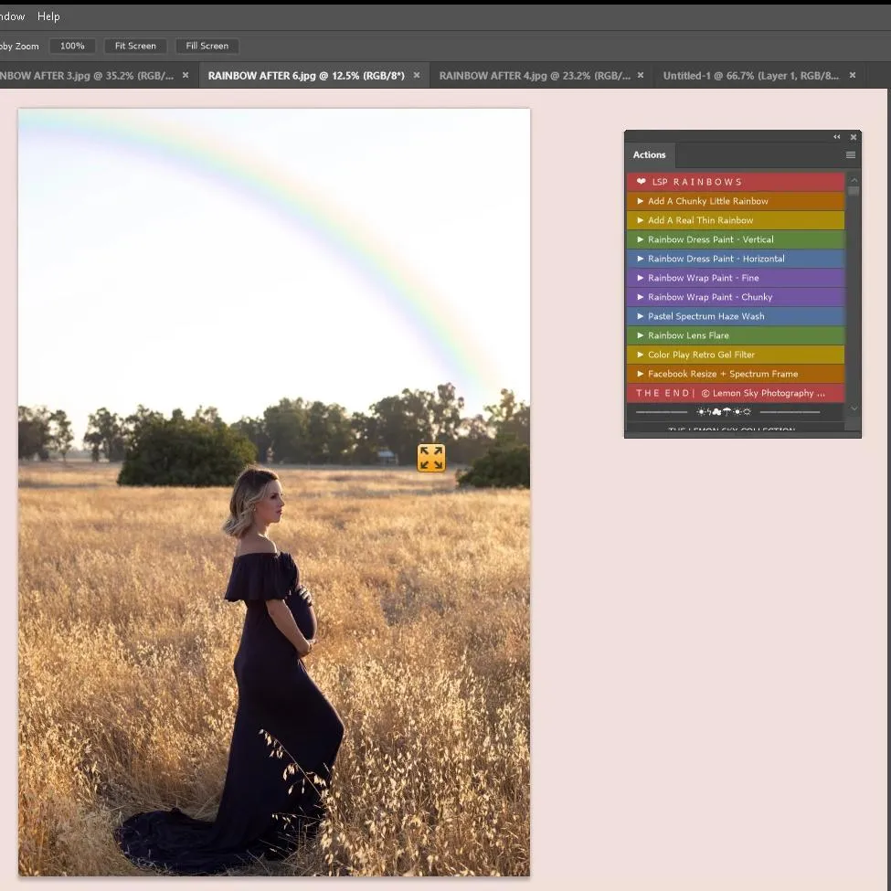 Rainbow Spectrum Photoshop Actions