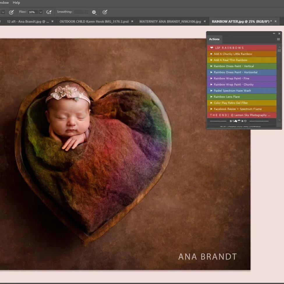 Rainbow Spectrum Photoshop Actions