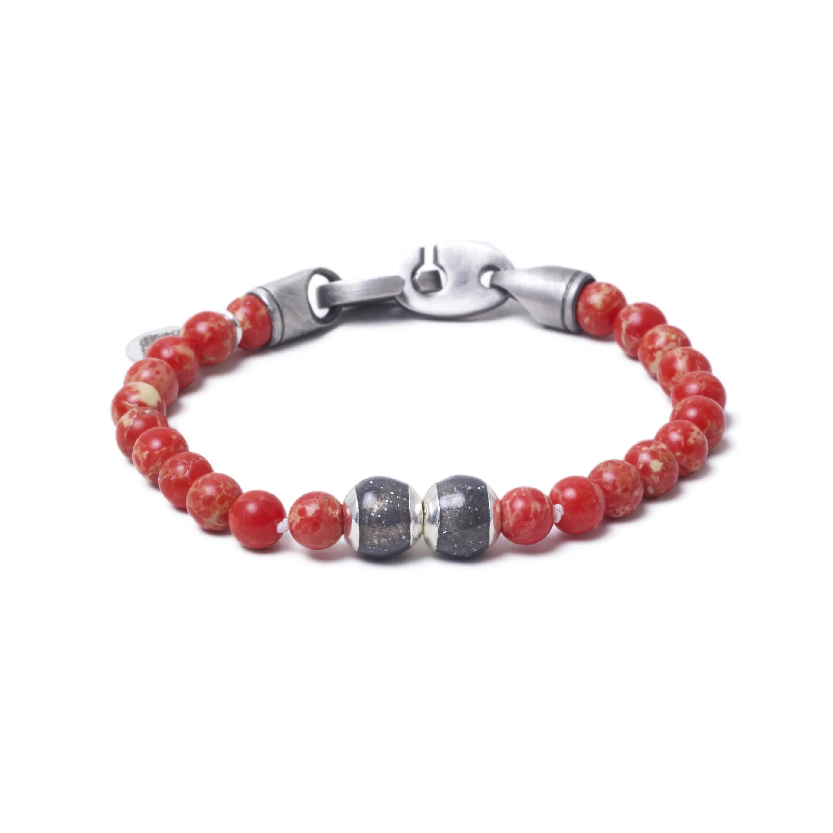 Red Sea Jasper, Two Everence Beads