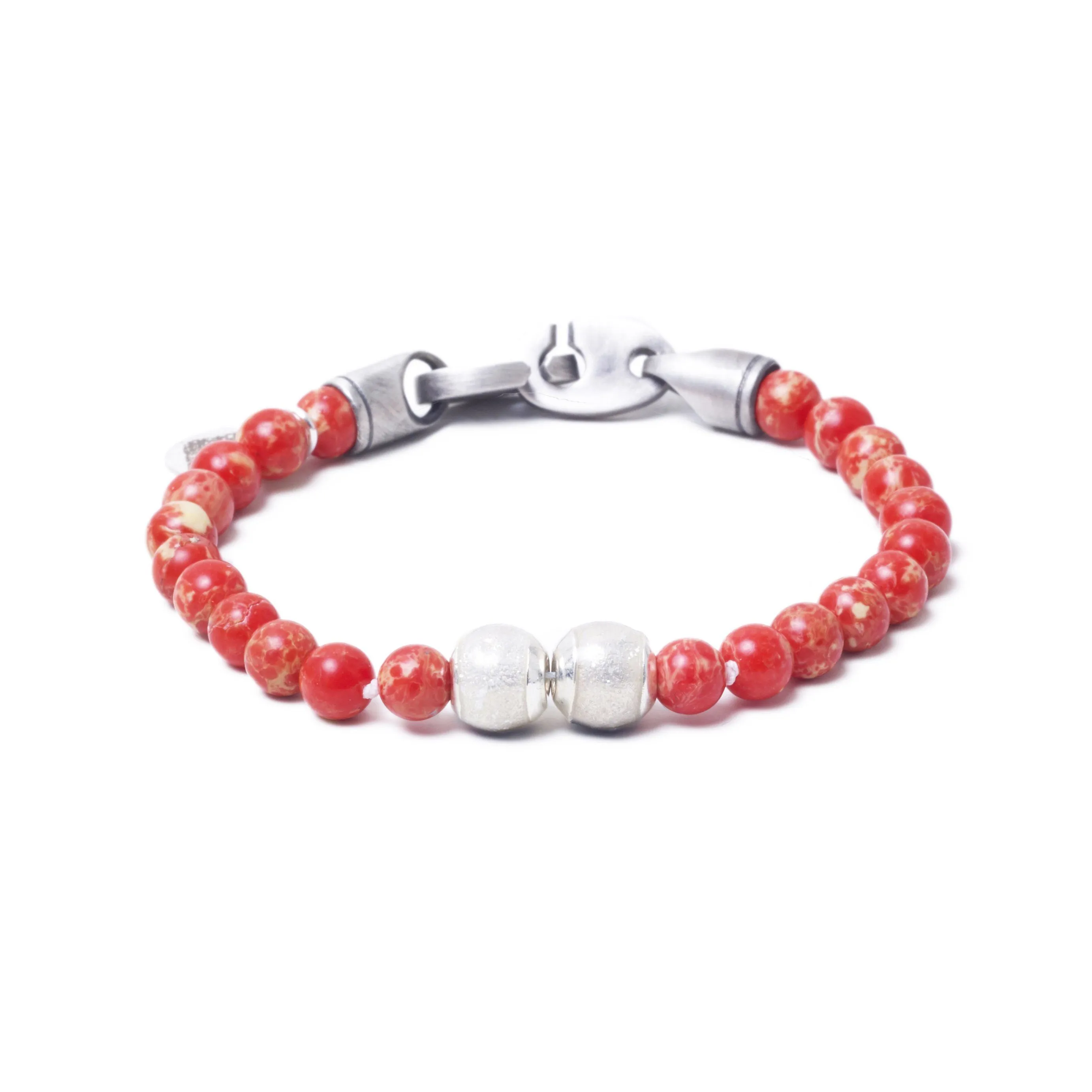 Red Sea Jasper, Two Everence Beads