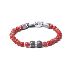 Red Sea Jasper, Two Everence Beads