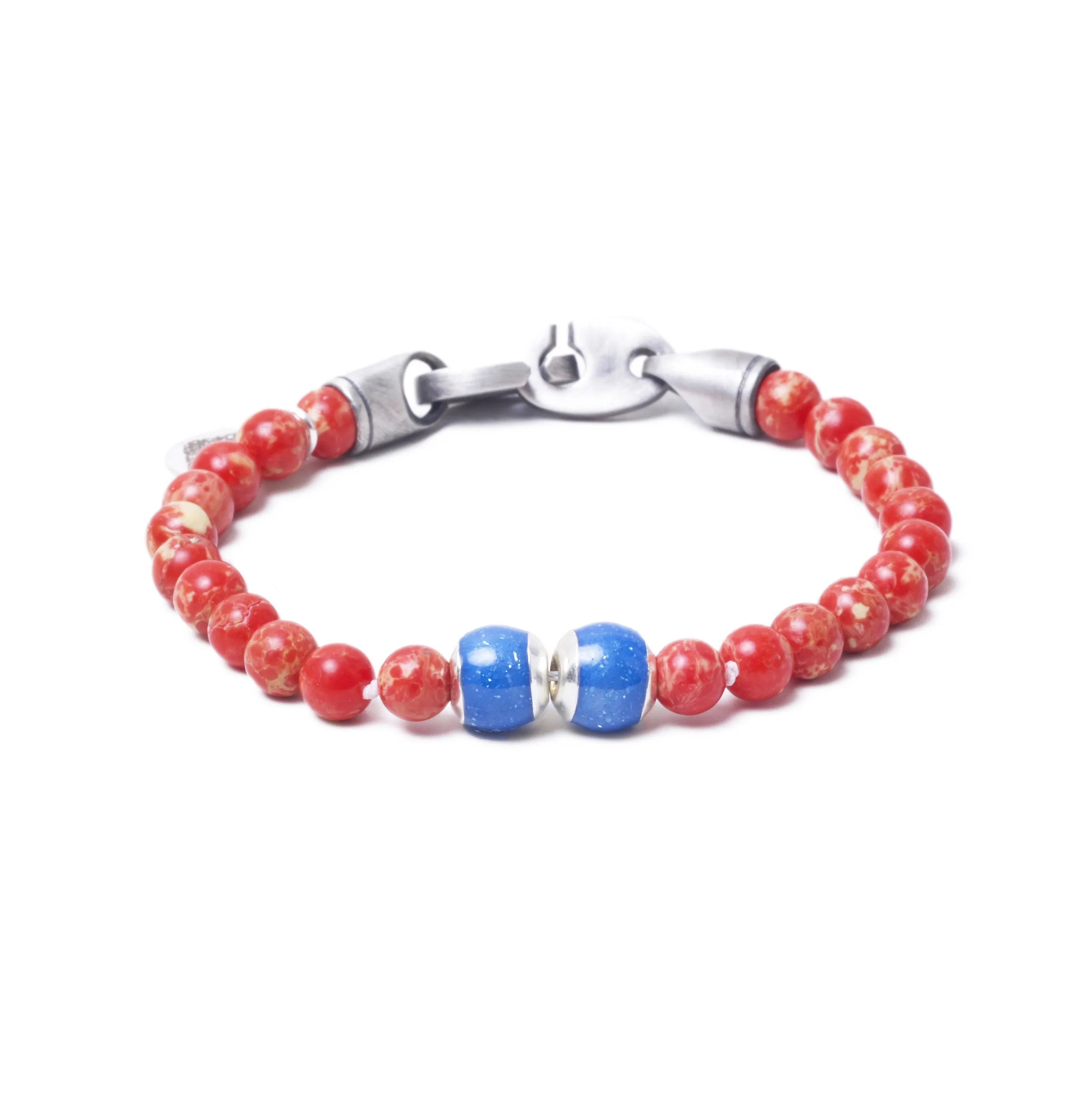 Red Sea Jasper, Two Everence Beads