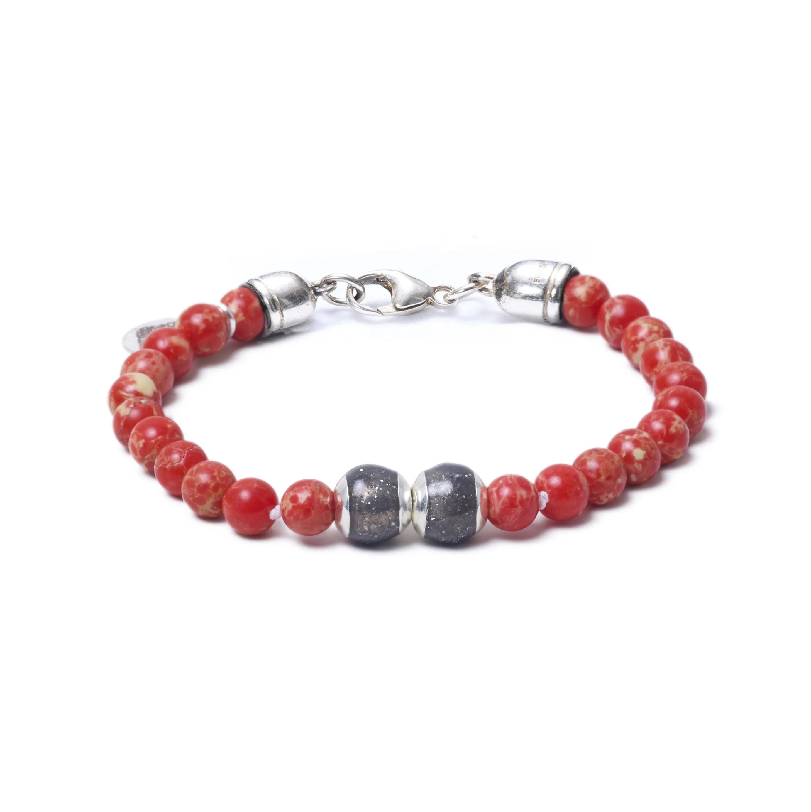 Red Sea Jasper, Two Everence Beads