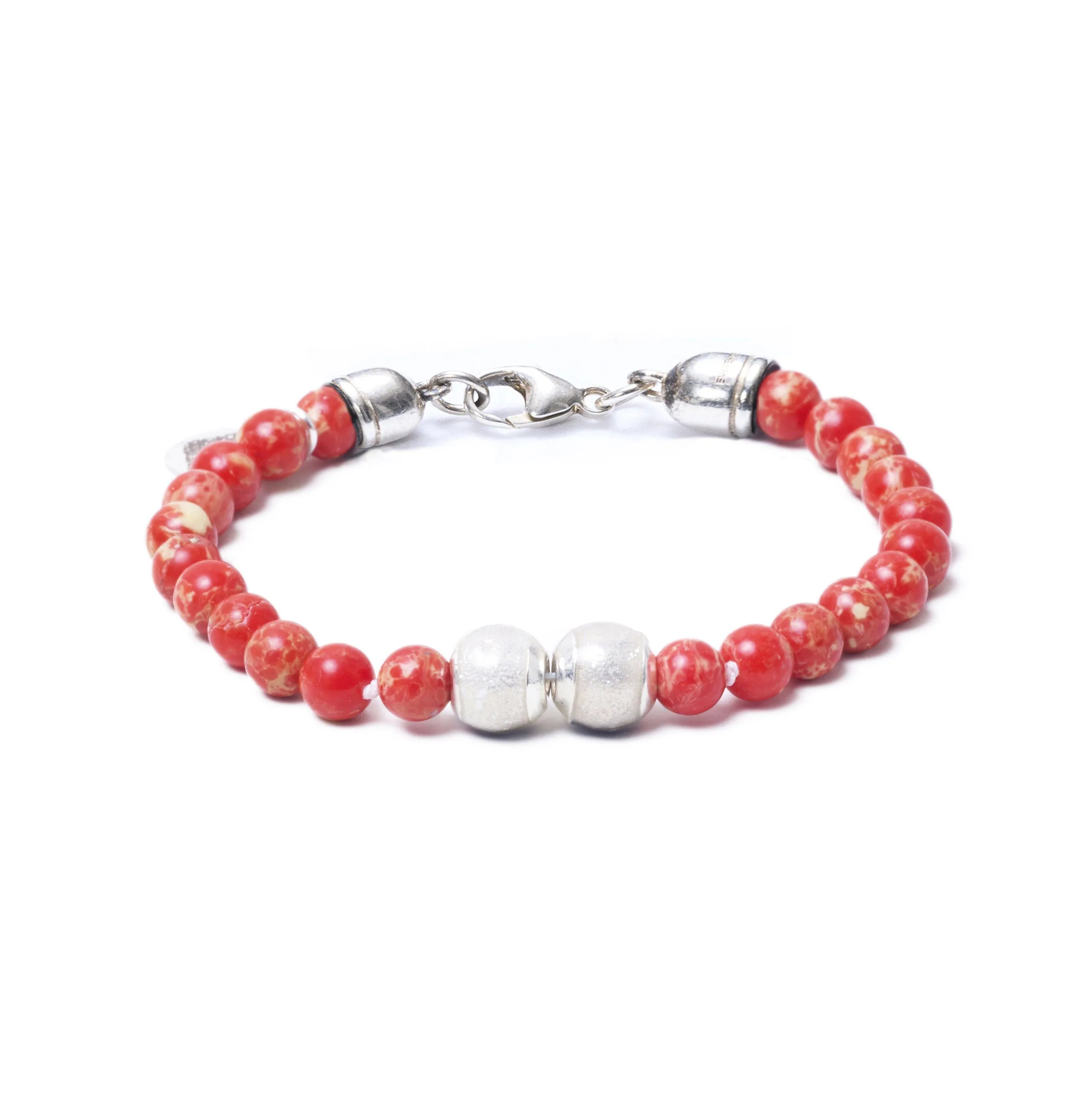 Red Sea Jasper, Two Everence Beads