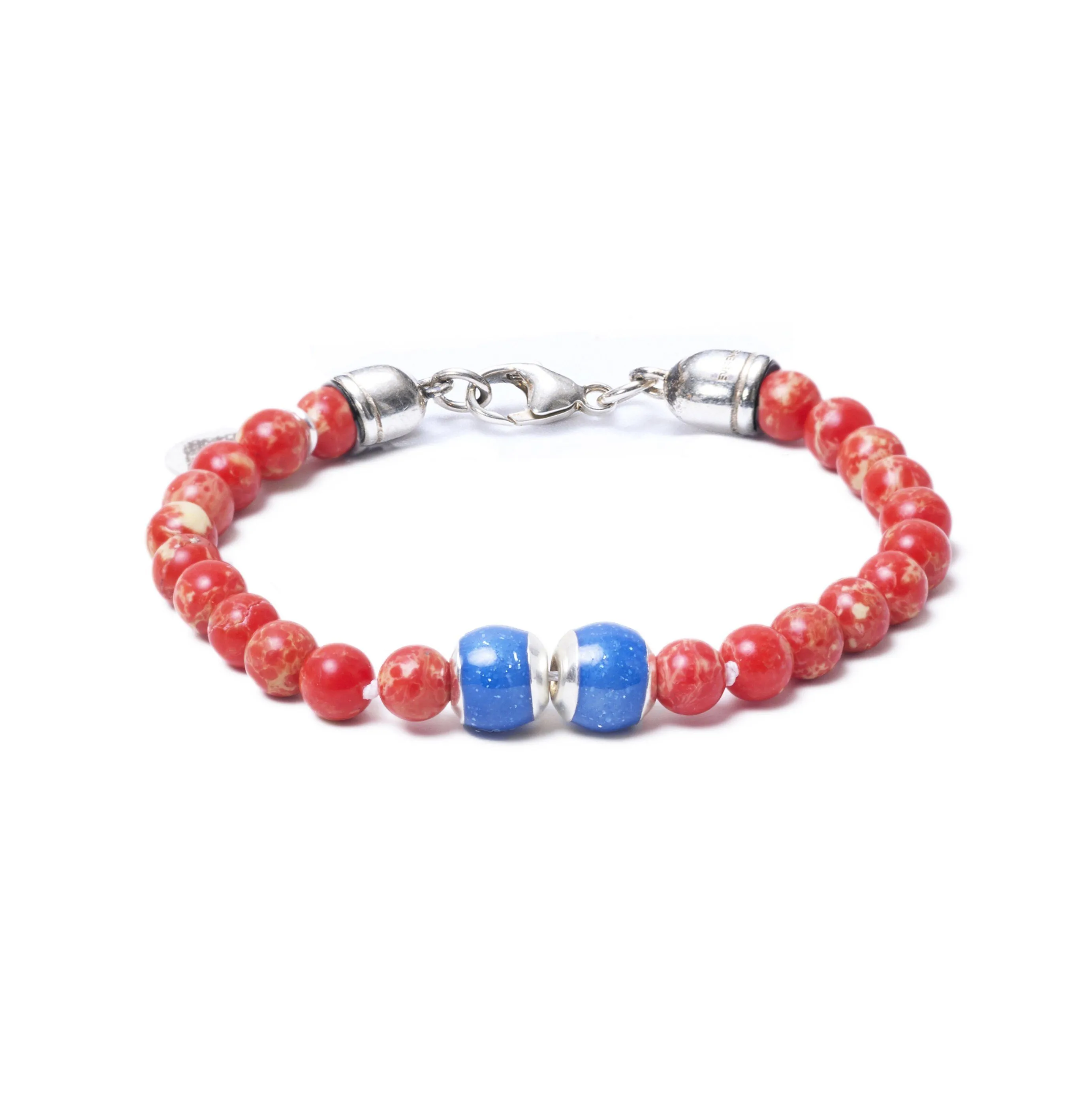 Red Sea Jasper, Two Everence Beads
