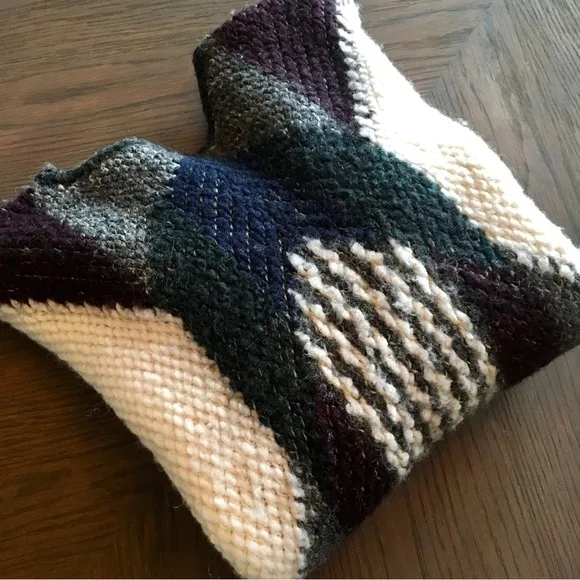 REISS “Jemima” wool blend patterned chunky sweater