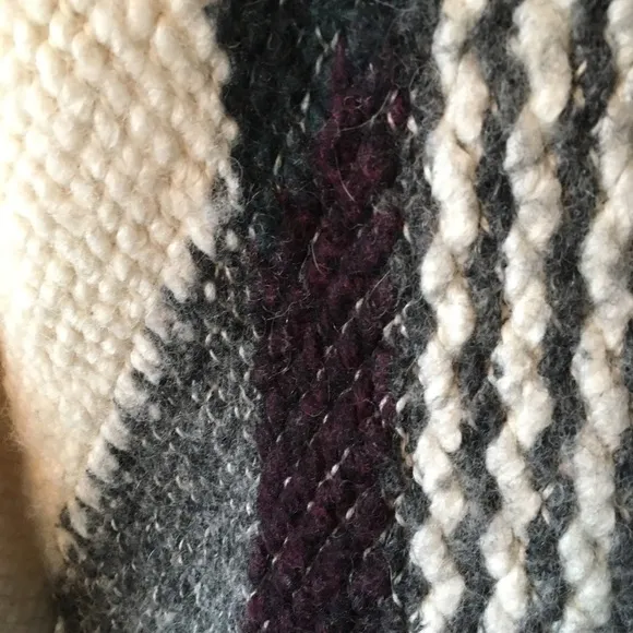 REISS “Jemima” wool blend patterned chunky sweater