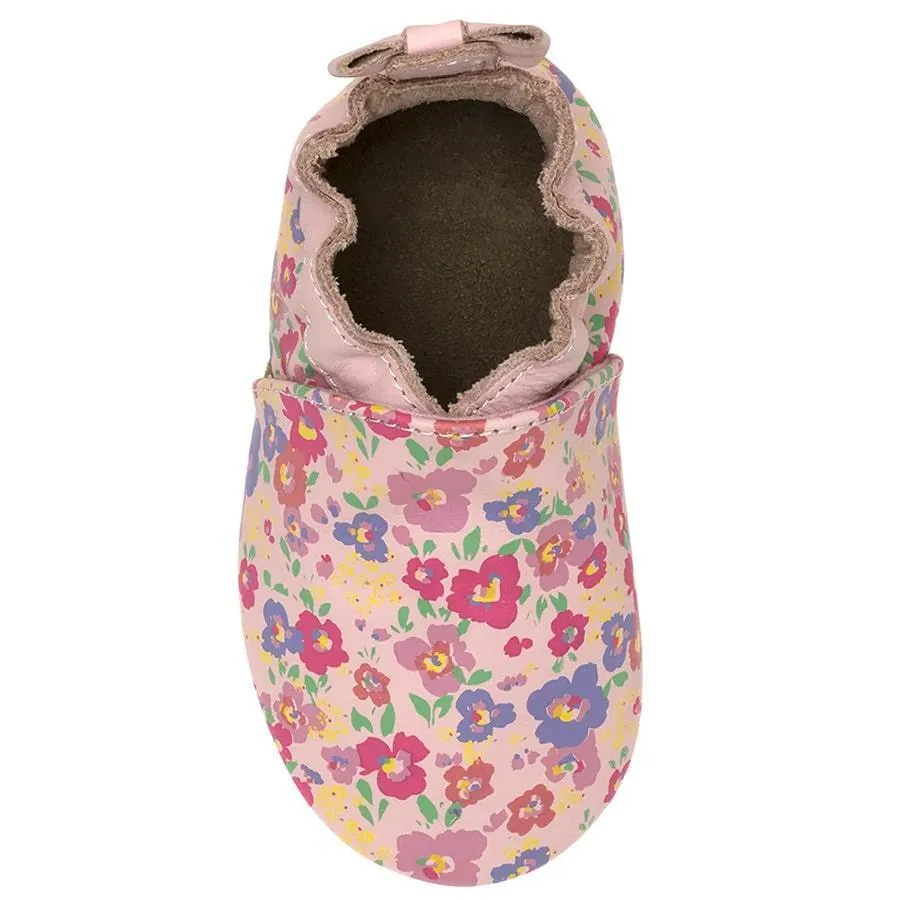 Robeez Soft Sole Baby Shoes - Poppy - Pink