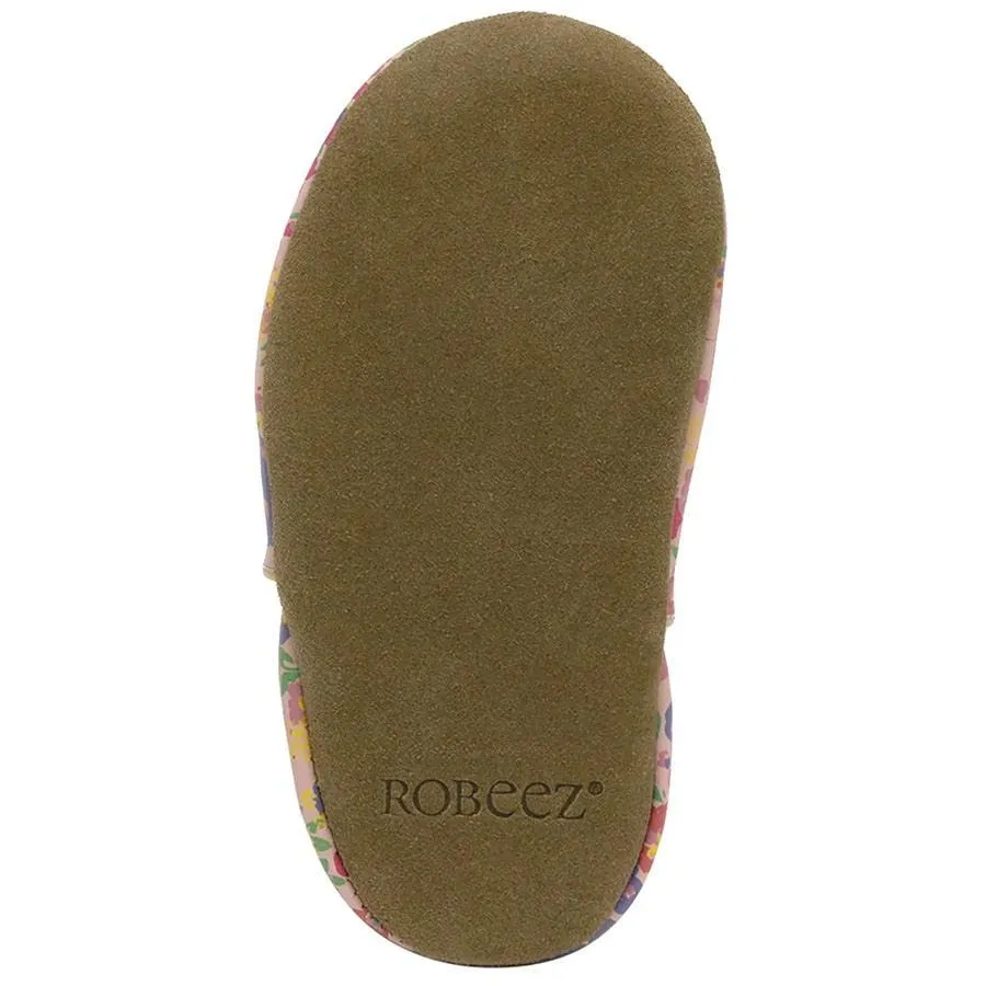 Robeez Soft Sole Baby Shoes - Poppy - Pink