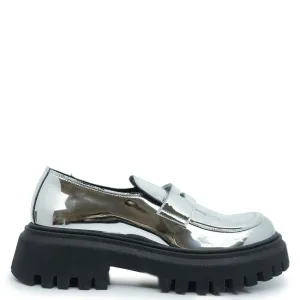 Rondinella Silver Mirror Chunky Loafer