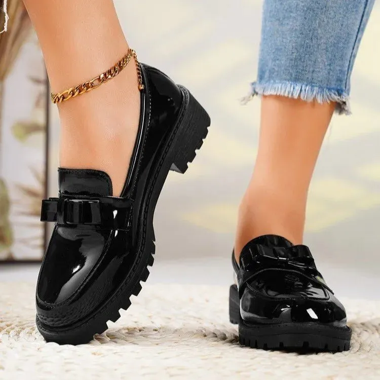 Round Toe Platform Loafer