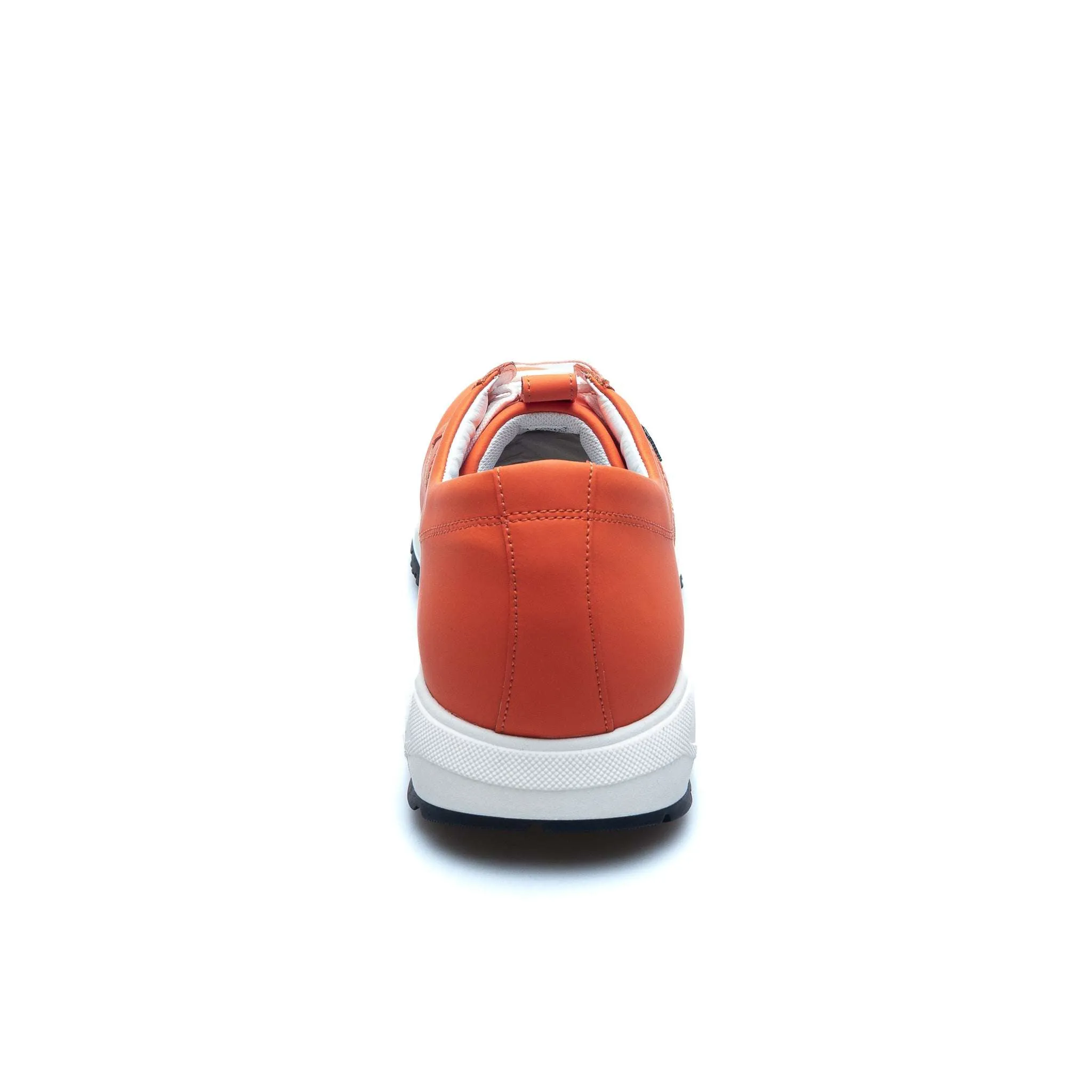 Rubberized Leather Atheltic Sneaker - Pumpkin