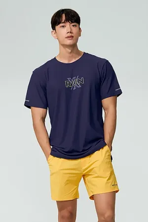 Running Trainer Short Sleeve_Embo Purple