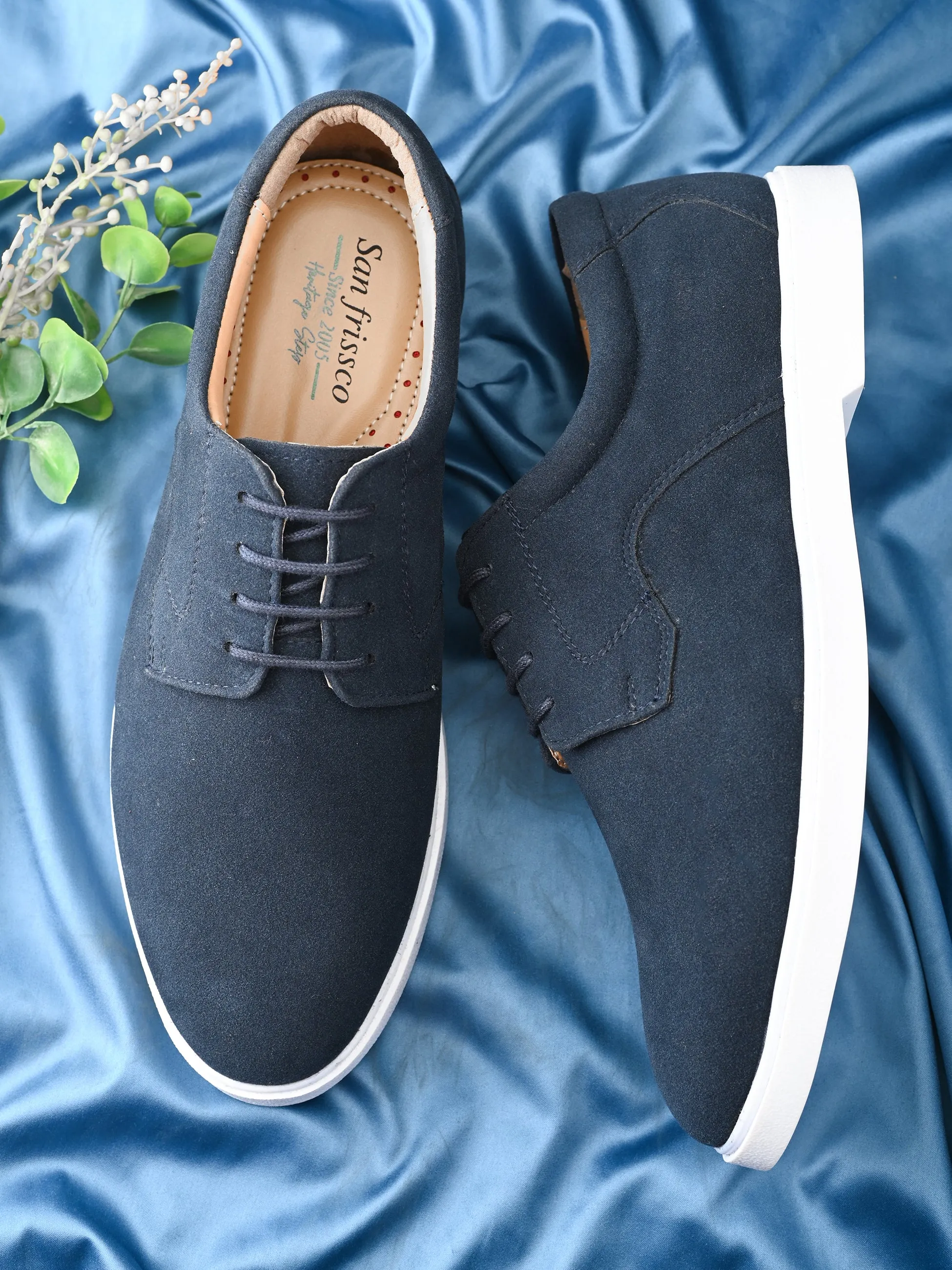 SAN FRISSCO Men Blue Casual Derby