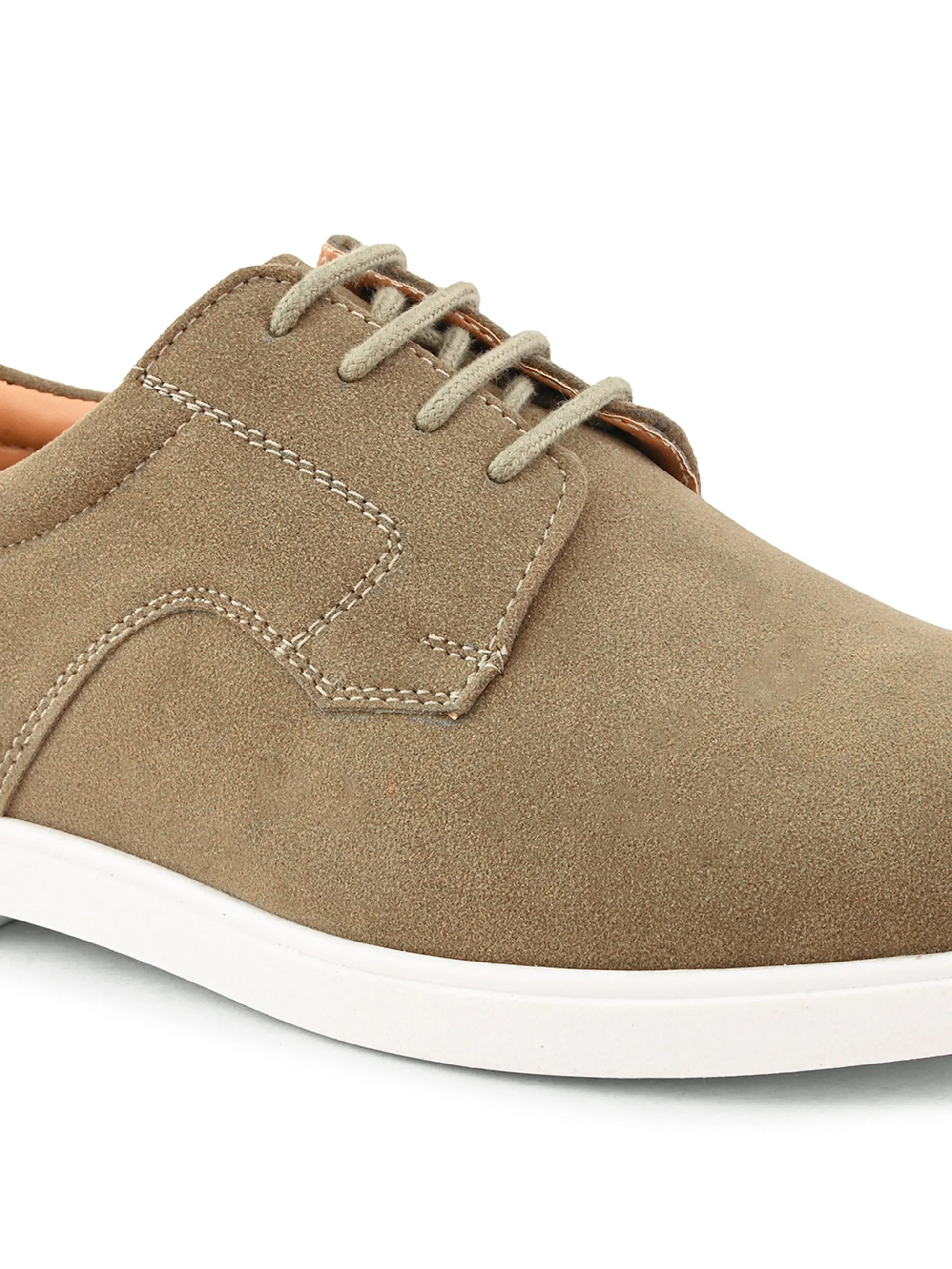 SAN FRISSCO Men Olive Casual Derbys