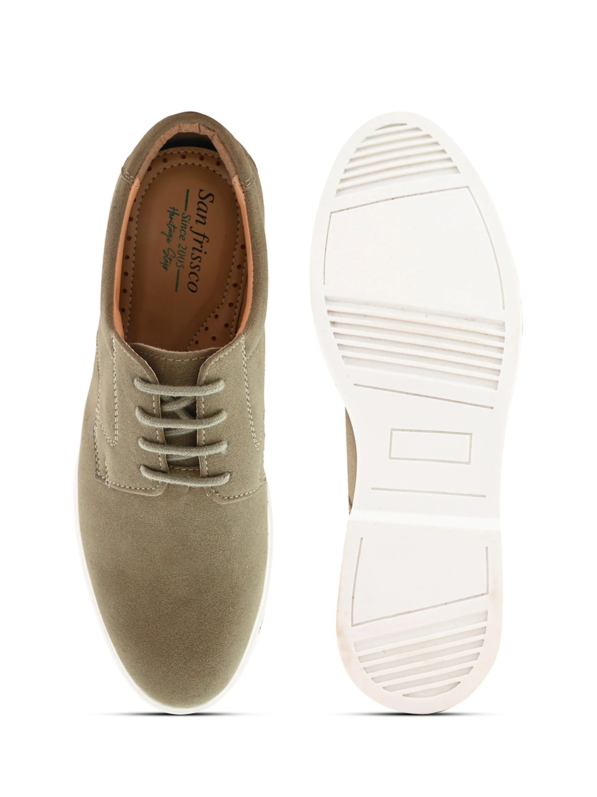 SAN FRISSCO Men Olive Casual Derbys