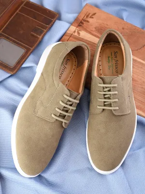 SAN FRISSCO Men Olive Casual Derbys