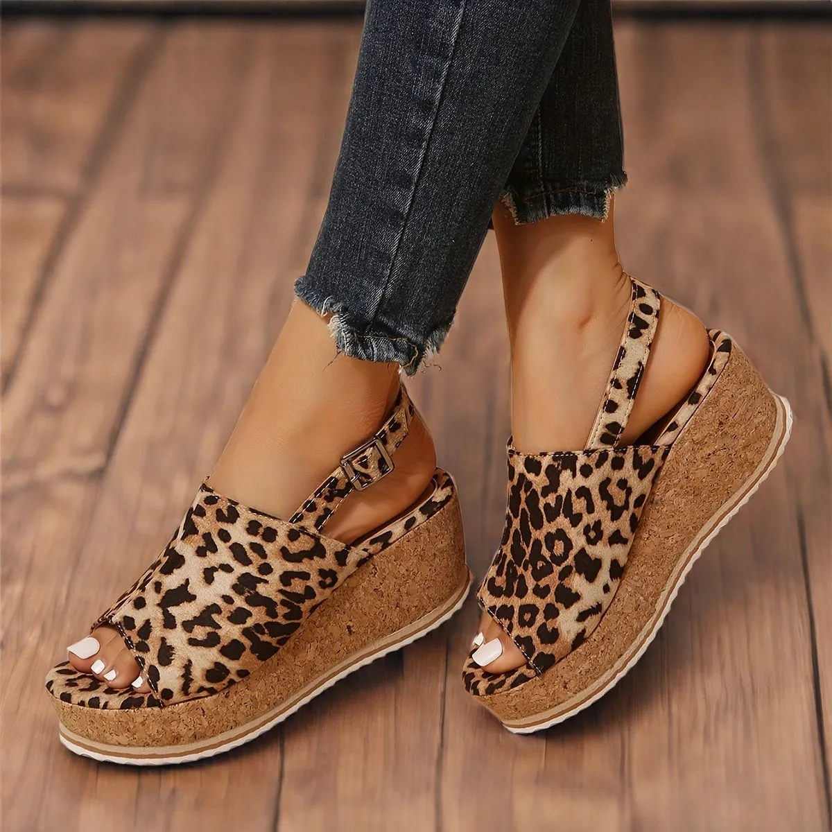 Savanna Slingback Wedge Sandals
