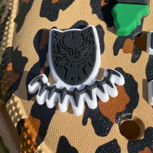 SHOE CHARMS - BLACK PANTHER NECKLACE