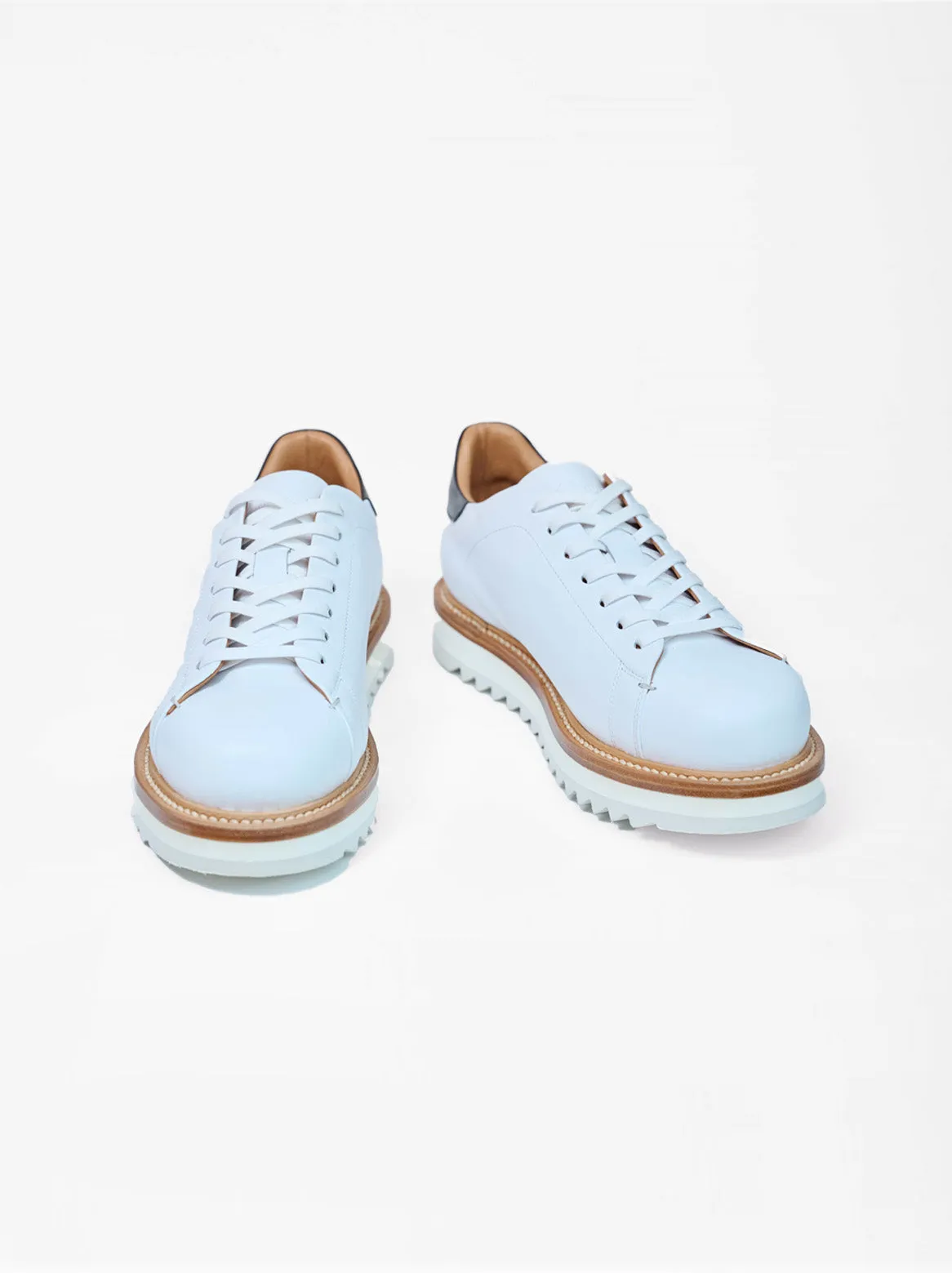 Silvio welted sneaker in white